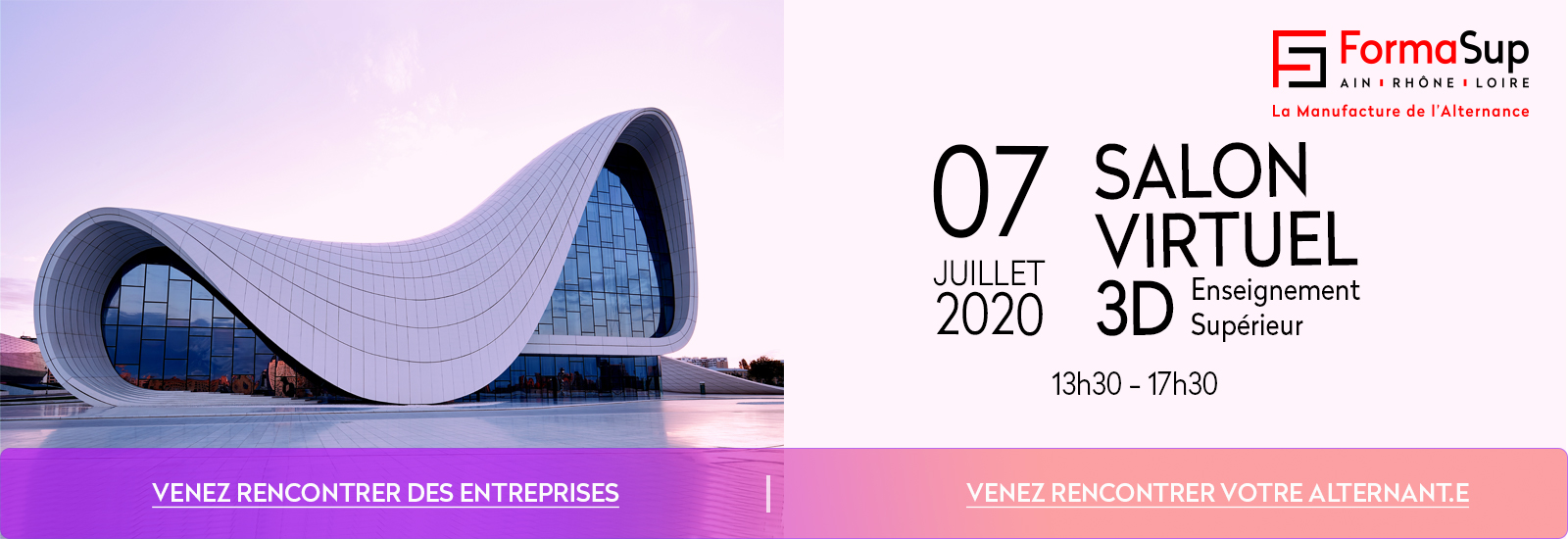 Salon Virtuel Alternance par FormaSup Ain-Loire-Rhône