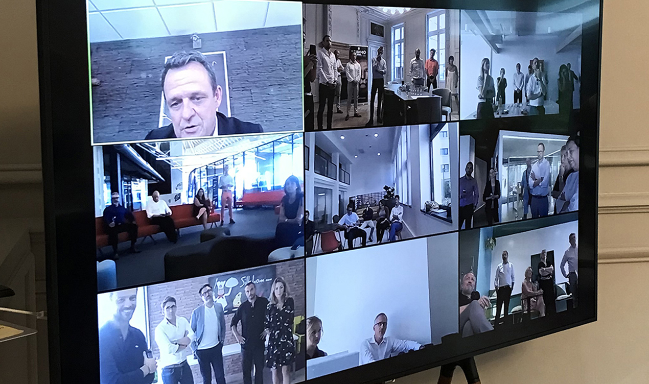 Discours de Laurent Fiard en visioconférence lors de l'afterwork chez les adhérents du MEDEF Lyon-Rhône