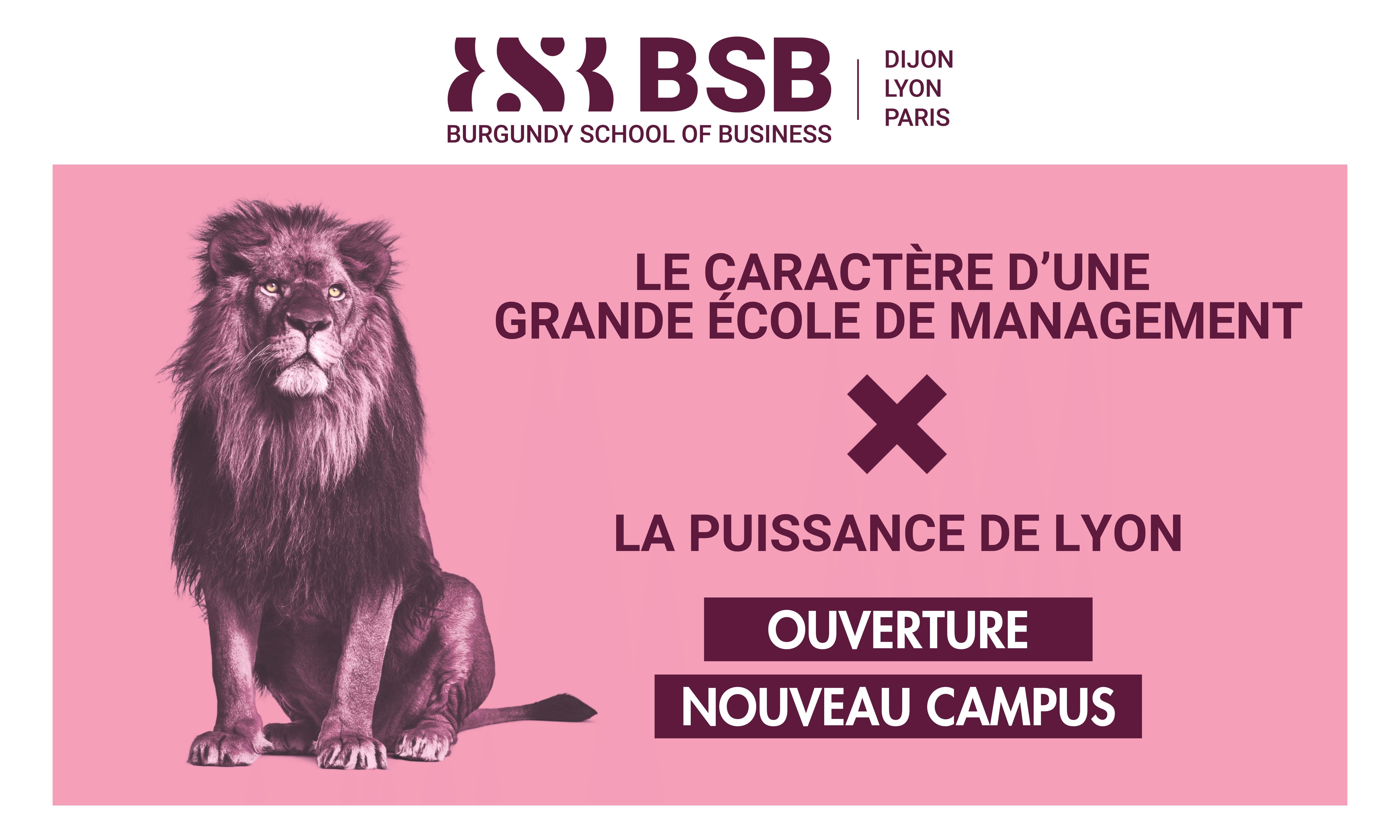 BSB, école de commerce adhérente au MEDEF Lyon-Rhône, ouvre un nouveau campus à Lyon