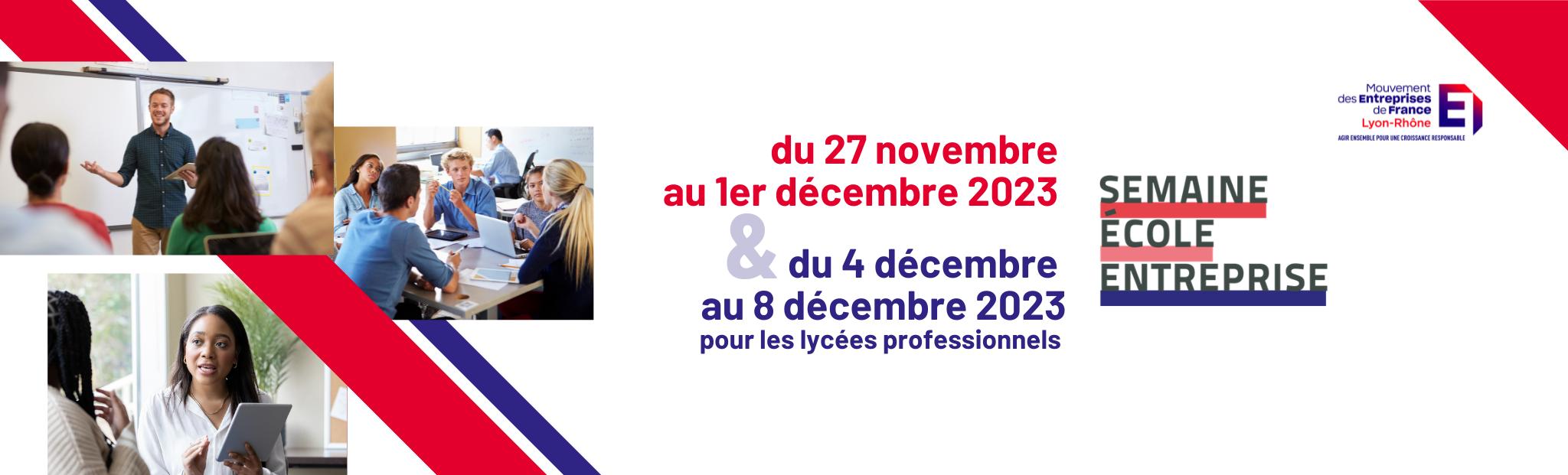 MEDEF Lyon-Rhône, semaine école entreprise